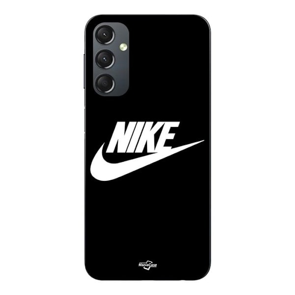 Coque - Nike - Samsung Galaxy A24 - Vit Logotyp - Svart - Mjuk vit svart