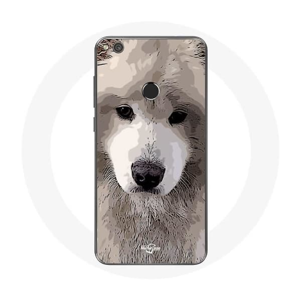 Huawei P8 Lite 2017 Samojedi Harmaa Koirarotu Kuori