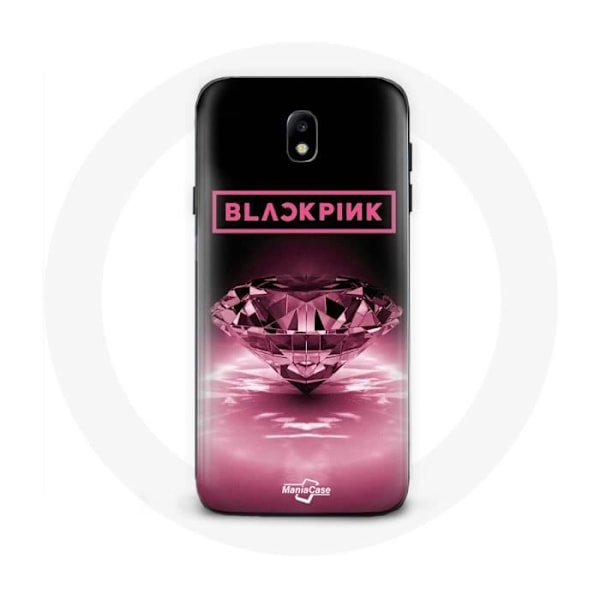 Coque - Maniacase - Samsung Galaxy J5 2017 - Svart - Mjuk - Kpop Blackpink Logotyp Rosa svart