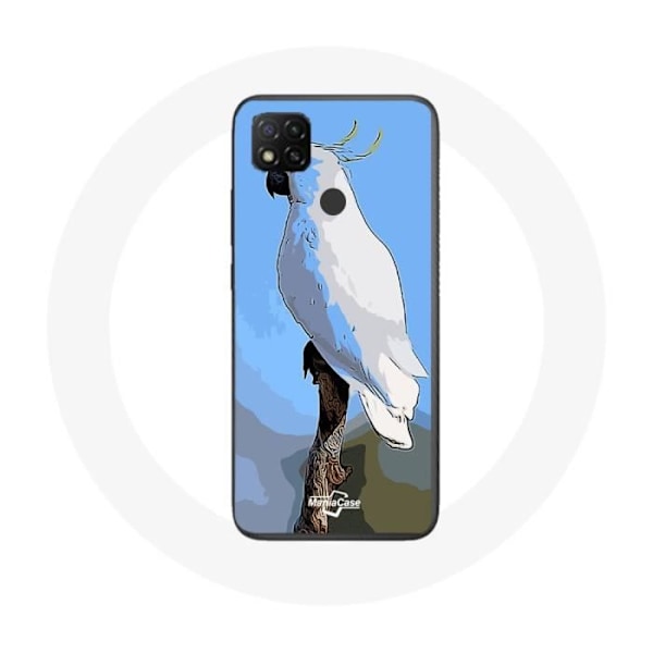Coque - Xiaomi - Redmi 9C - Kakariki Papegojor - Mjuk - Skydd Smartphone Vit