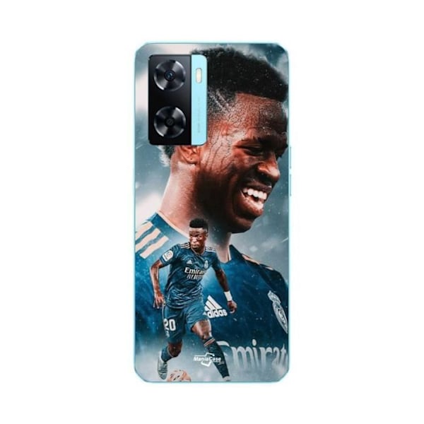 Coque för Oppo A57 4G Vinicius JR Real Madrid Blå Tapet Maniacase