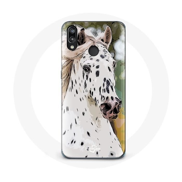 Coque - Appaloosa - Huawei P20 Lite - Skrivskydd - Skydd - Vit häst Vit