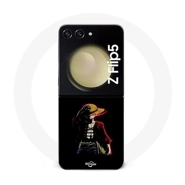 Coque - Samsung - Galaxy Z Flip5 - One Piece - Manga - Flexibel - Svart Svart