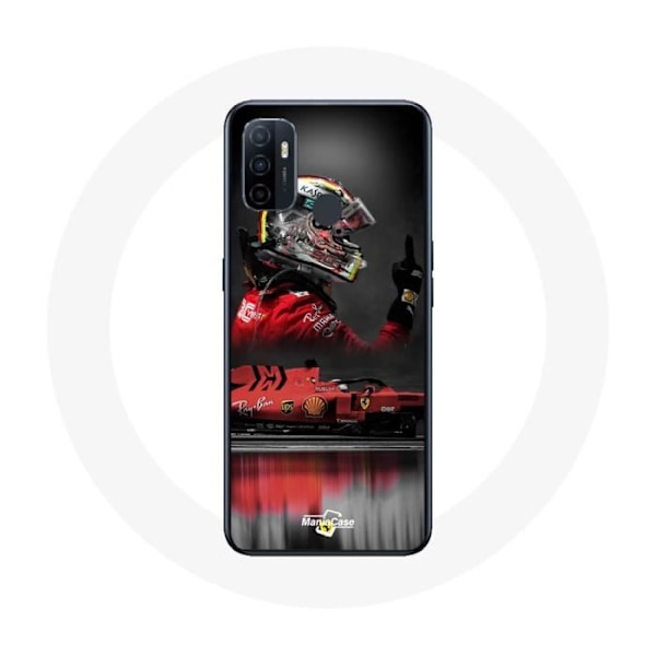 Coque Oppo A53 - Formule 1 - Sebastian Vettel - Flexibel - Röd - Skydd Röd