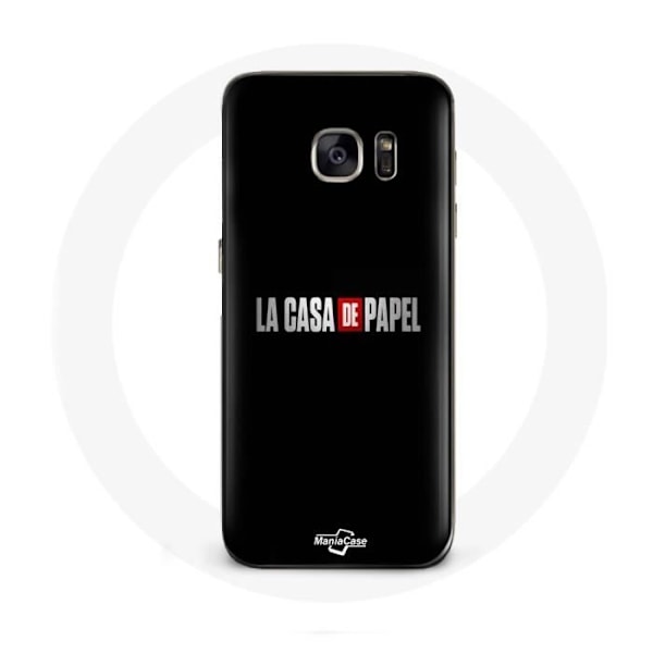 Coque - La casa de papel - Galaxy S7 - Fodral - Svart - Logotyp