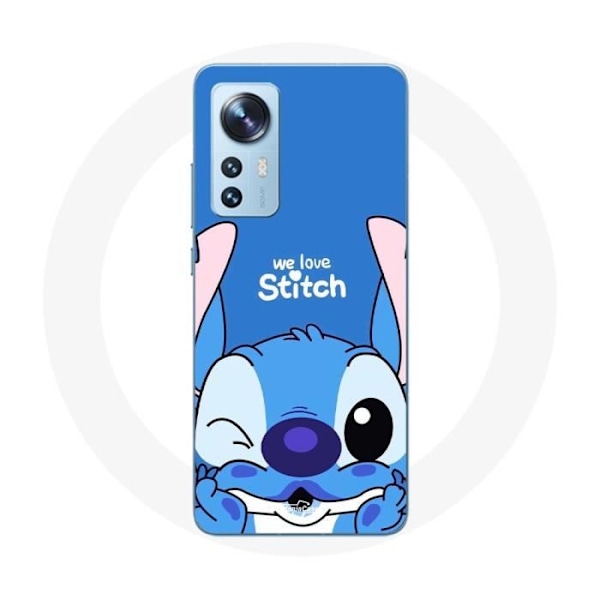 Skydd för Xiaomi Mi 12 / 12X Söt Stitch blå bakgrund
