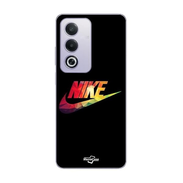 Coque Oppo A80 nike-logotyp färgglad framsidan svart Maniacase