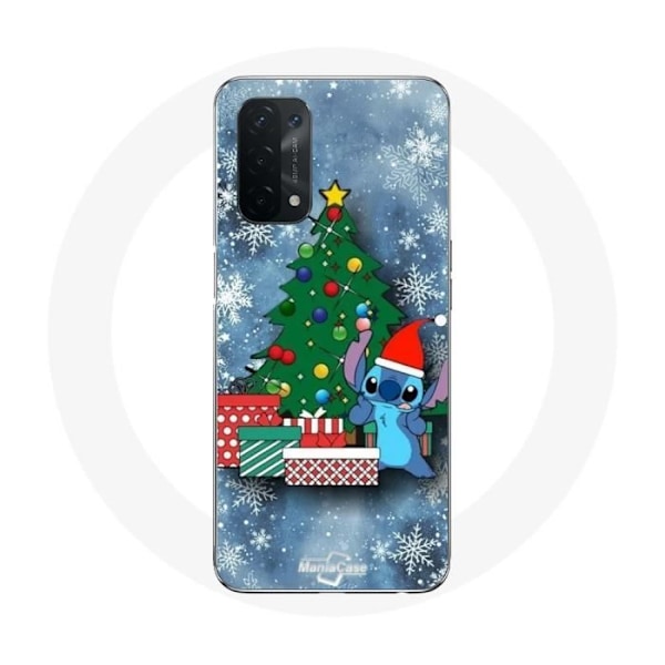 Coque för Oppo A74 5G God Jul Stitch Snö