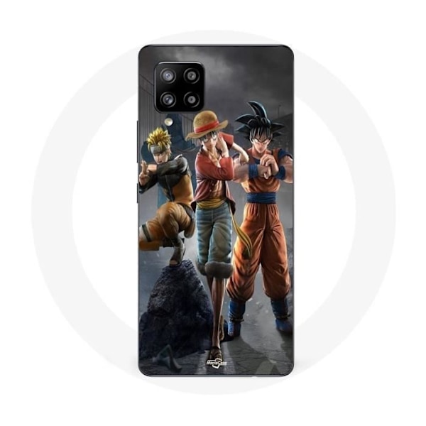 Coque Maniacase för Samsung Galaxy A42 5g Sangoku Naruto Luffy One Piece Dragon Ball Z 3D Anime manga