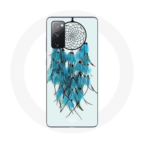 Cover til Samsung Galaxy S20 FE Drømmefanger Blå Hvid Baggrund
