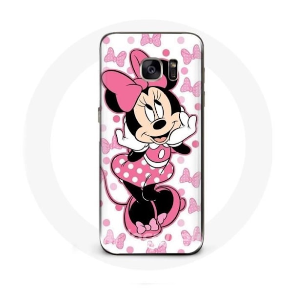 Coque för Samsung Galaxy S7 Edge Minnie Mouse Tecknad söt rosa