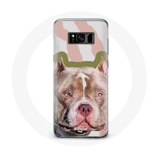 Coque för Samsung Galaxy S8 Plus Brun Pitbull Hund