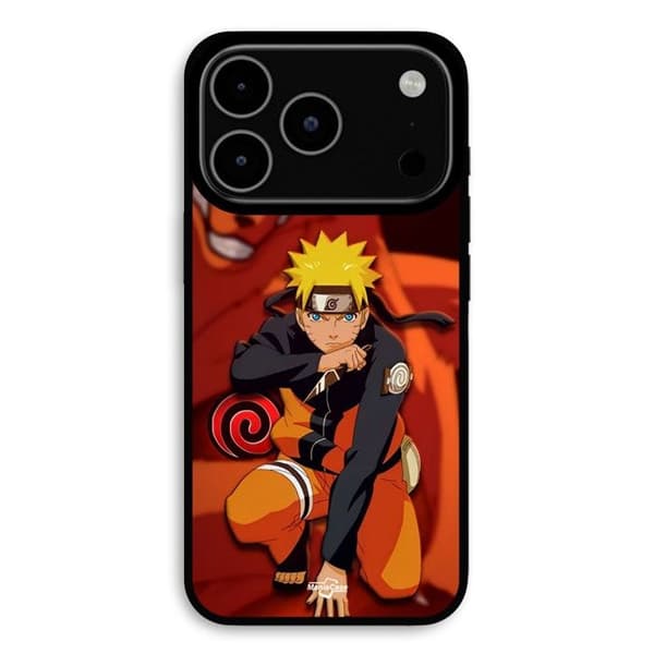 "Cover til iPhone 17 Pro Max Naruto Kurama Mode Maniacase" Svart