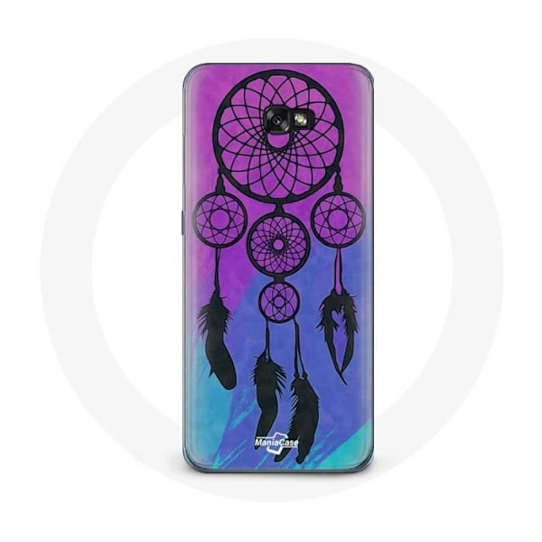 Coque för Samsung Galaxy A3 2017 Drömfångare Svart Blå och Lila Bakgrund