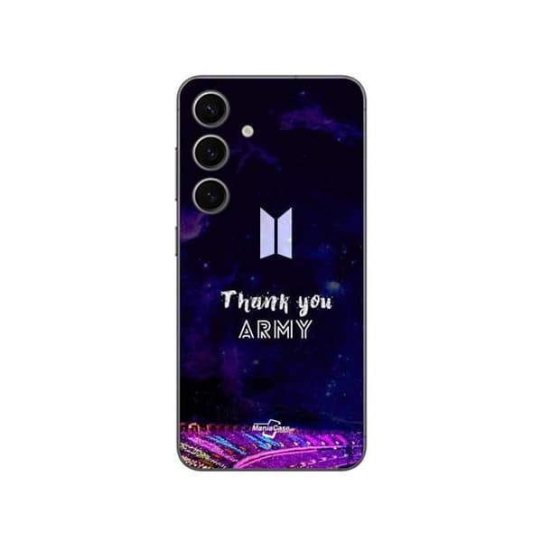 Coque - MANIACASE - Samsung Galaxy S24 FE - Sort - BTS - Fleksibel