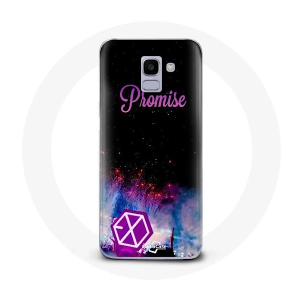 Coque för Samsung Galaxy J6 2018 Exo Grupp K-pop Logotyp Låt Löfte