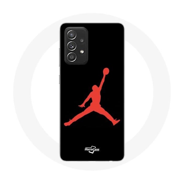 Skydd för Samsung Galaxy A52 Michael Jordan Logotyp Röd