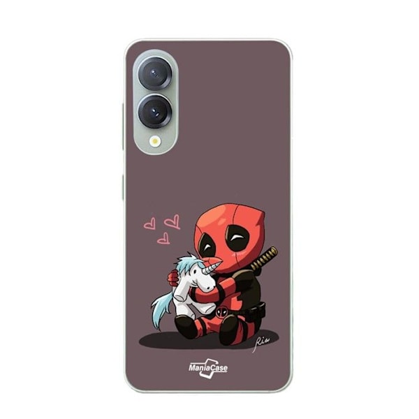 Coque för Samsung Galaxy S25 Edge Bebis Deadpool med Unicorn Maniacase Svart