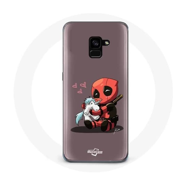 Coque för Samsung Galaxy A8 Plus DeadPool enhörning