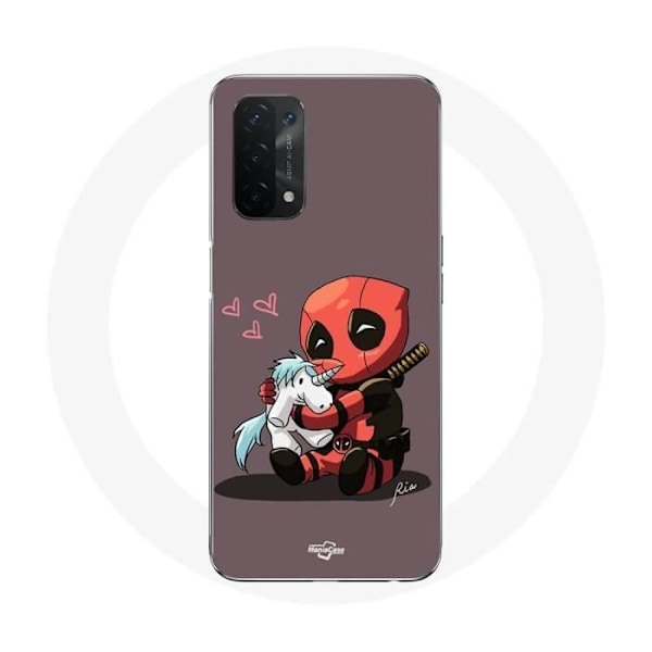 Coque Oppo A54 5G Bebis Deadpool med Unicorn