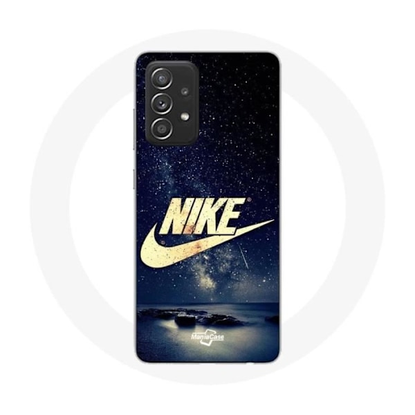 Coque - Maniacase - Samsung Galaxy A33 5G - Nike-logotyp - Svart - Flexibel - Sportig Doré, Stjärnig Natt
