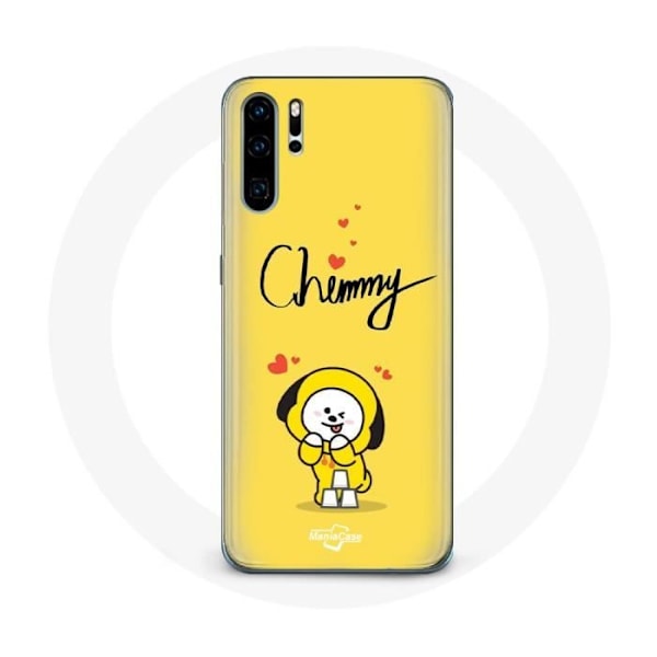 Coque för Huawei P30 BTS Bangtan pojkar BT21 Chimmy Jimin Gul bakgrund