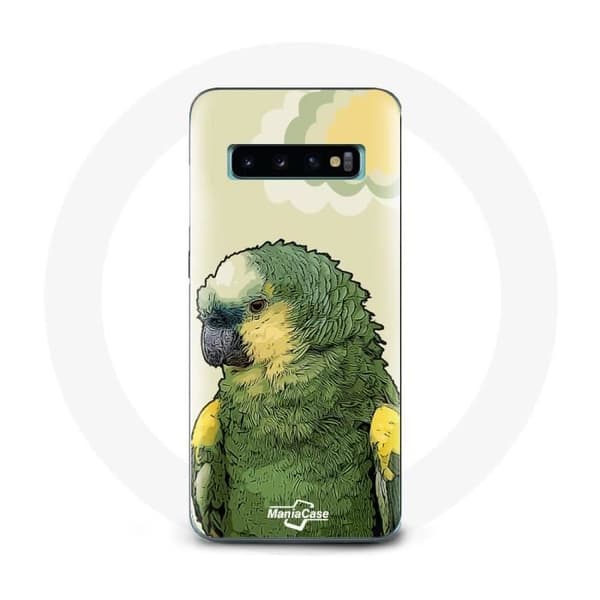 Cover til Samsung Galaxy S10 Plus Amazone Papegøjer Grøn