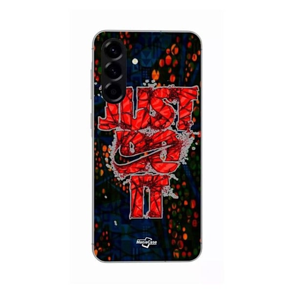 Coque - Maniacase - Samsung Galaxy A56 - Silikon - Flexibel - Nike Just Do It Röd Svart