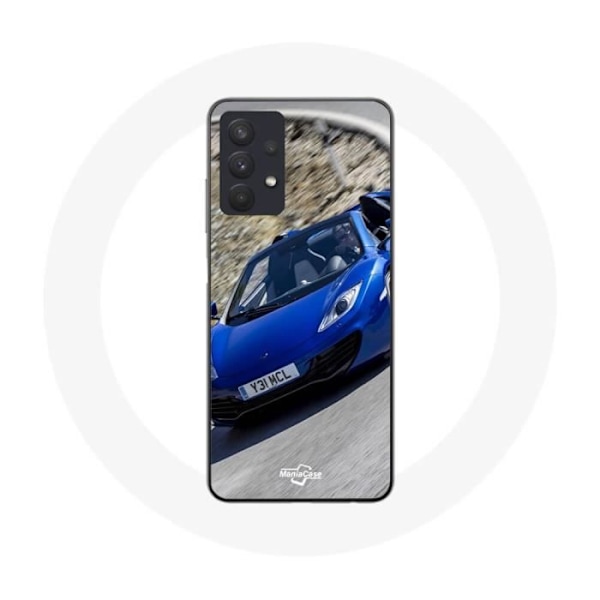 Coque Maniacase för Samsung Galaxy A32 4G Formel 1 McLaren Bil Blå