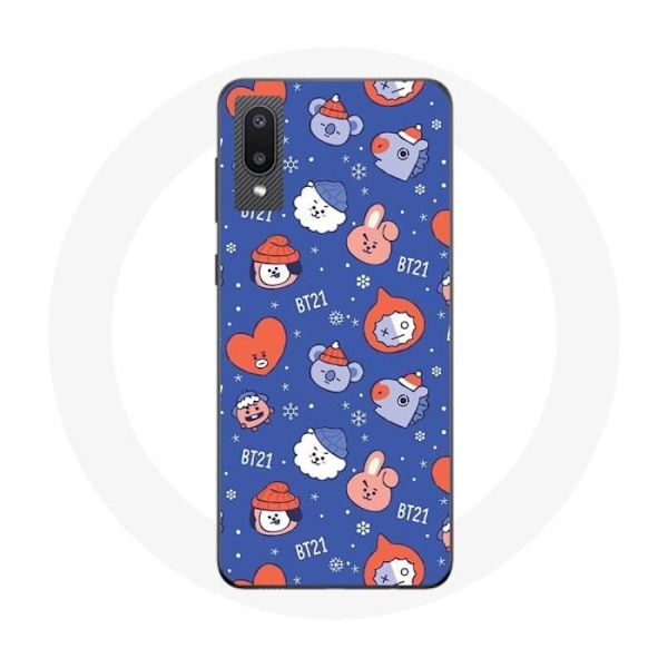 "Mobilskal för Samsung Galaxy A02 BTS Bangtan Sonyeondan BT21 Jul 2023"