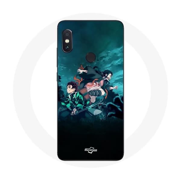 Coque - Demon Slayer - Xiaomi Redmi Note 5 Pro - Blød - Sort - Telefonbeskyttelse