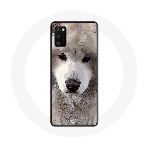 Coque för Oppo A16 Samoyed Grey Hundras
