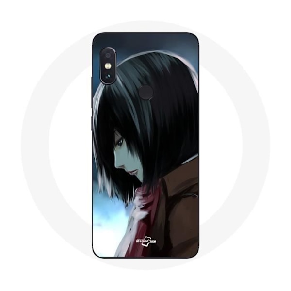 Skydd för Xiaomi Redmi Note 5 Pro Mikasa Ackerman Attack on Titan Manga Anime