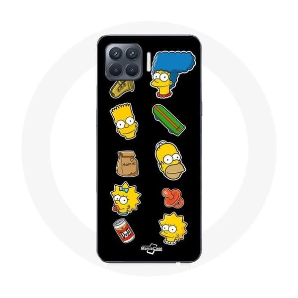 Cover - Simpsons - Oppo A93 - Sort - Blød - Stødbeskyttelse Svart