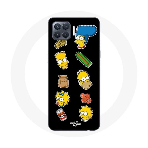 Fodral - Simpsons - Oppo A93 - Svart - Mjuk - Stötskydd Svart