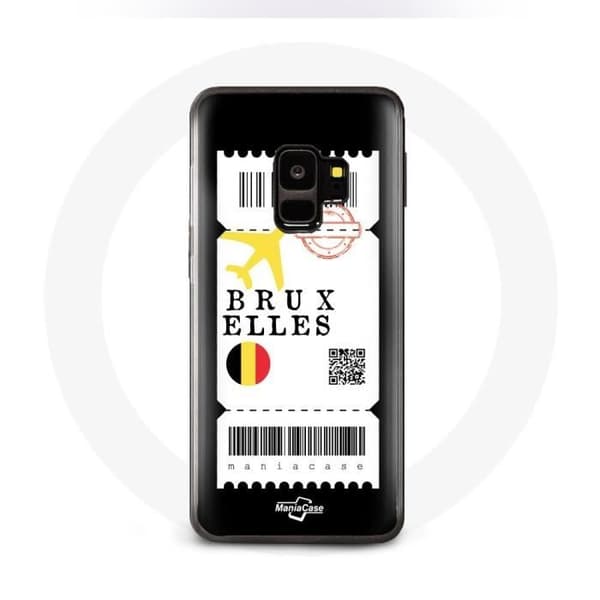 Coque - MANIACASE - Samsung Galaxy S9 - Flybillet - Blød - Sort