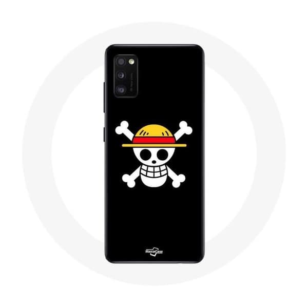 Coque - One Piece - Galaxy A41 - Blød - Dødningehoved - Sort Svart