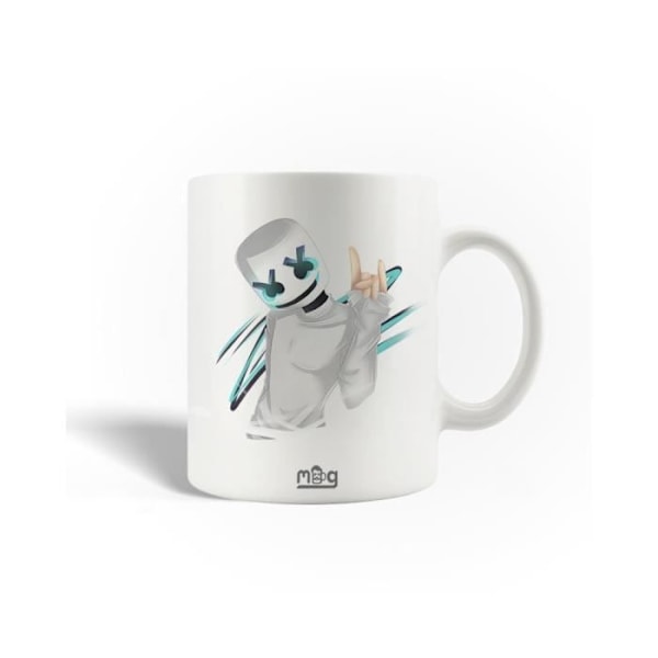 Mugg i keramik Marshmello DJ teckning fanart