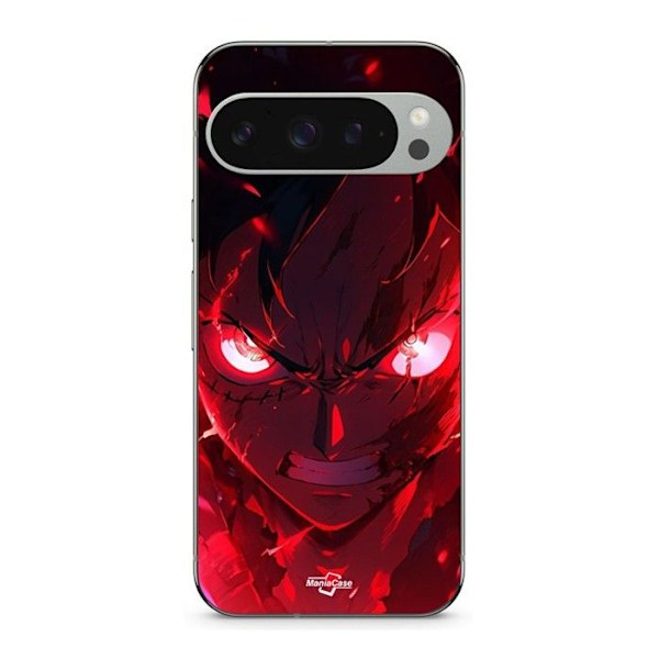 Coque - MANIACASE - Google Pixel 9 Pro - Mjuk - Silikon - One Piece Luffy Gear Art Svart