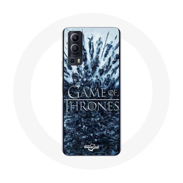 Coque för Vivo Y72 Game of Thrones säsong 8 Episod 1 Järntronen Karaktärer logotyp Grå