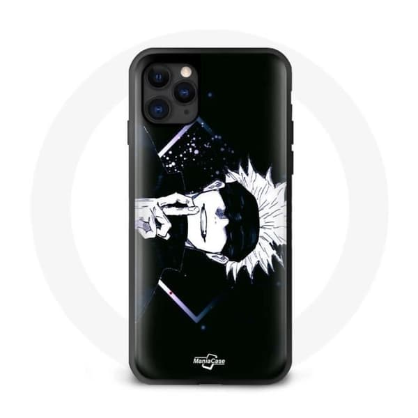 Coque - Satoru Gojo - Iphone 11 Pro Max - Blød - Sort - Anime Manga