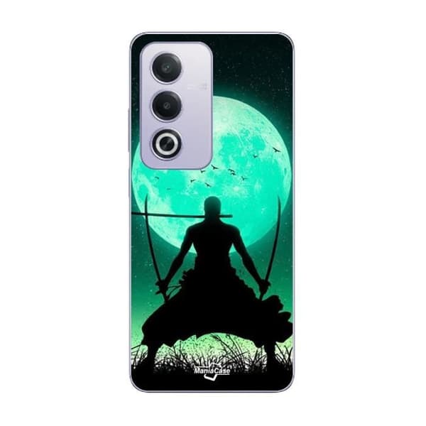 Coque - Maniacase - Oppo A80 - Roronoa Zoro - Trippel svärd - Fullmåne