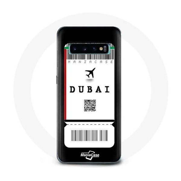 Coque - Samsung - Galaxy S10 - Flygbiljett Dubai - Mjuk - Syntetiskt skydd