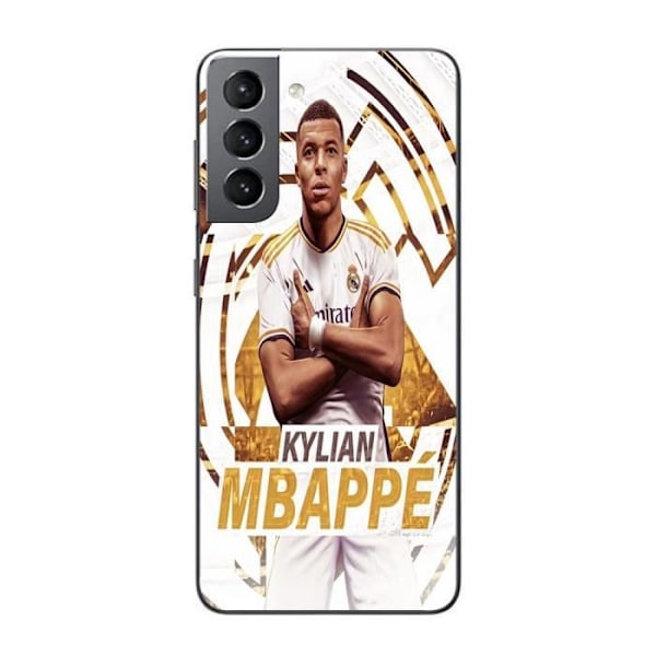Coque Maniacase för Samsung Galaxy S21 5g Kylian Mbappe Real Madrid bakgrundsfirande