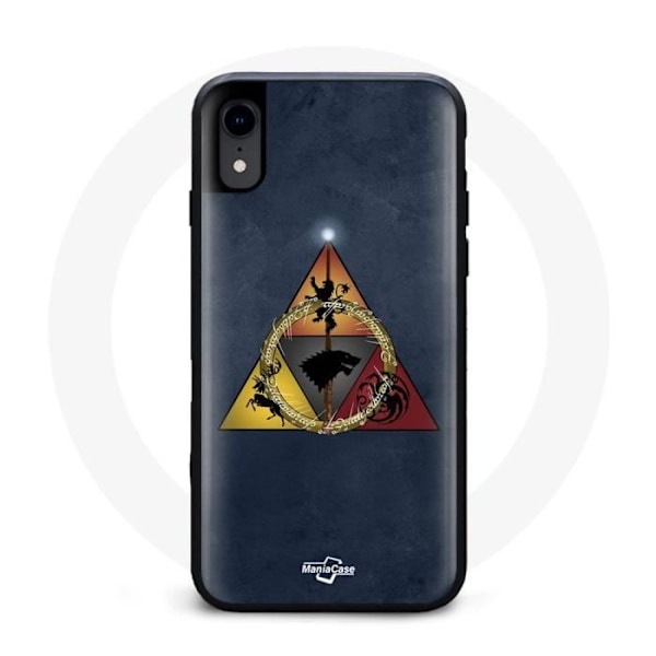 Coque för Iphone XS Max Game of Thrones Säsong 8 Le Trône de Fer Triangel Logotyp Baratheon Lannister