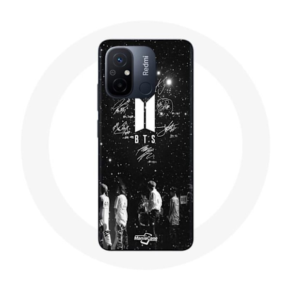 Coque - BTS - Xiaomi Redmi 12C - Mjuk - Svart - BTS Medlemmar