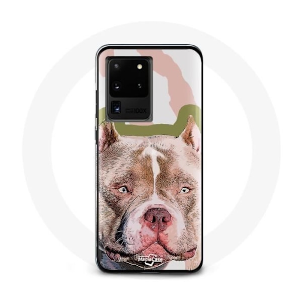 Coque - Samsung - Galaxy S20 Ultra - Brun - Chien Pitbull - Rigide kastanj