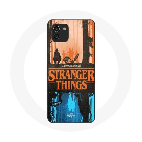 Coque för Samsung Galaxy A03 Stranger Things The Upside Down Vänner omslag