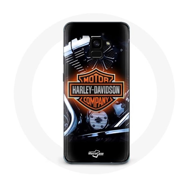 Coque för Samsung Galaxy A8 Plus Harley Davidson MotoCycles logotyp