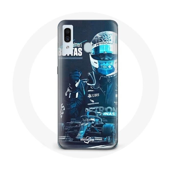 Coque för Samsung Galaxy A20 Formel 1 Valtteri Bottas Formel 1-förare Svart